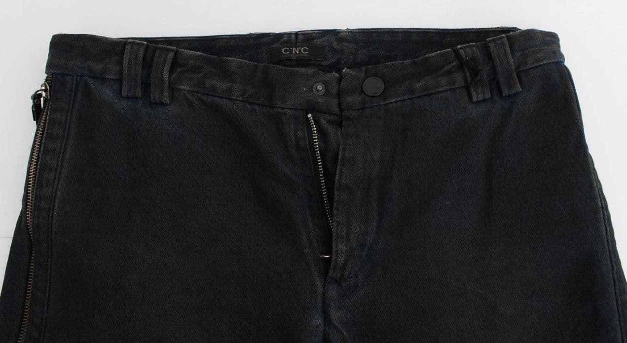 Blue Cotton Slim Pants Denim Jeans - 5