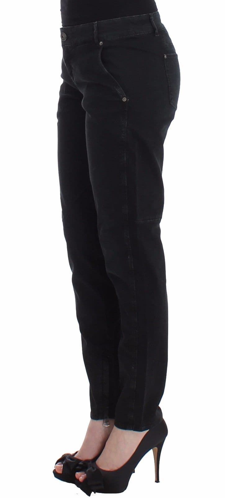 Blue Slim Jeans Denim Pants Skinny Leg Straight - 2