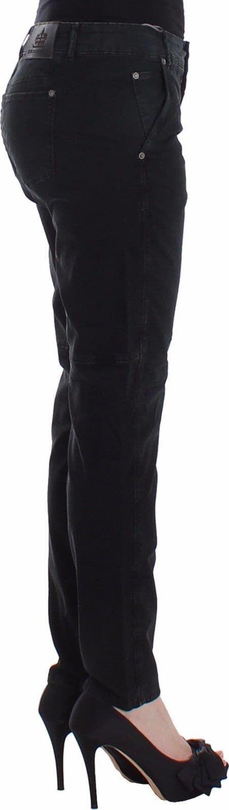 Blue Slim Jeans Denim Pants Skinny Leg Straight - 4