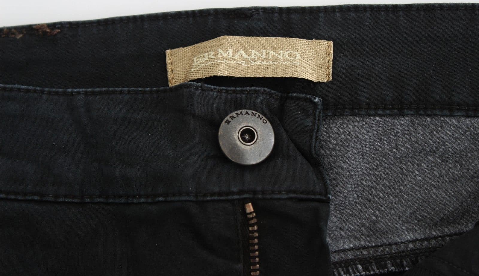 Blue Slim Jeans Denim Pants Skinny Leg Straight - 6
