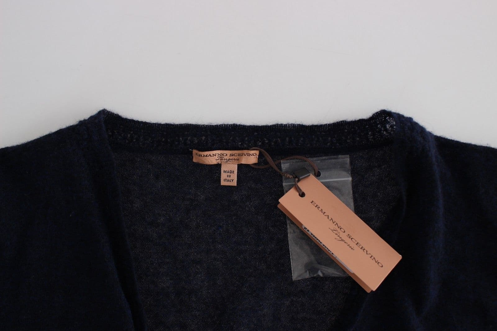Knit Blue Wool Sweater Cardigan - 6