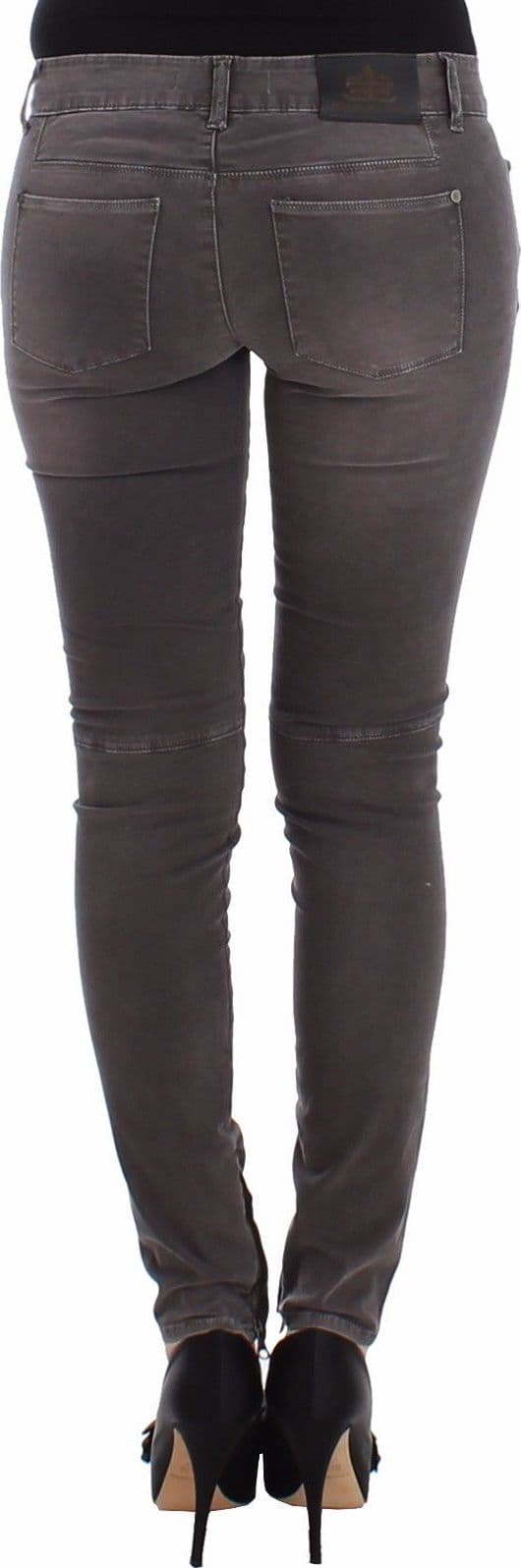 Gray Slim Jeans Denim Pants Skinny Leg Stretch - 3