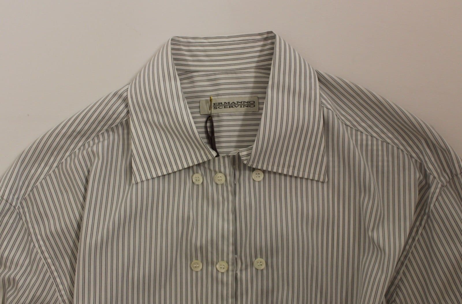 White Gray Striped Regular Fit Casual Shirt - 5