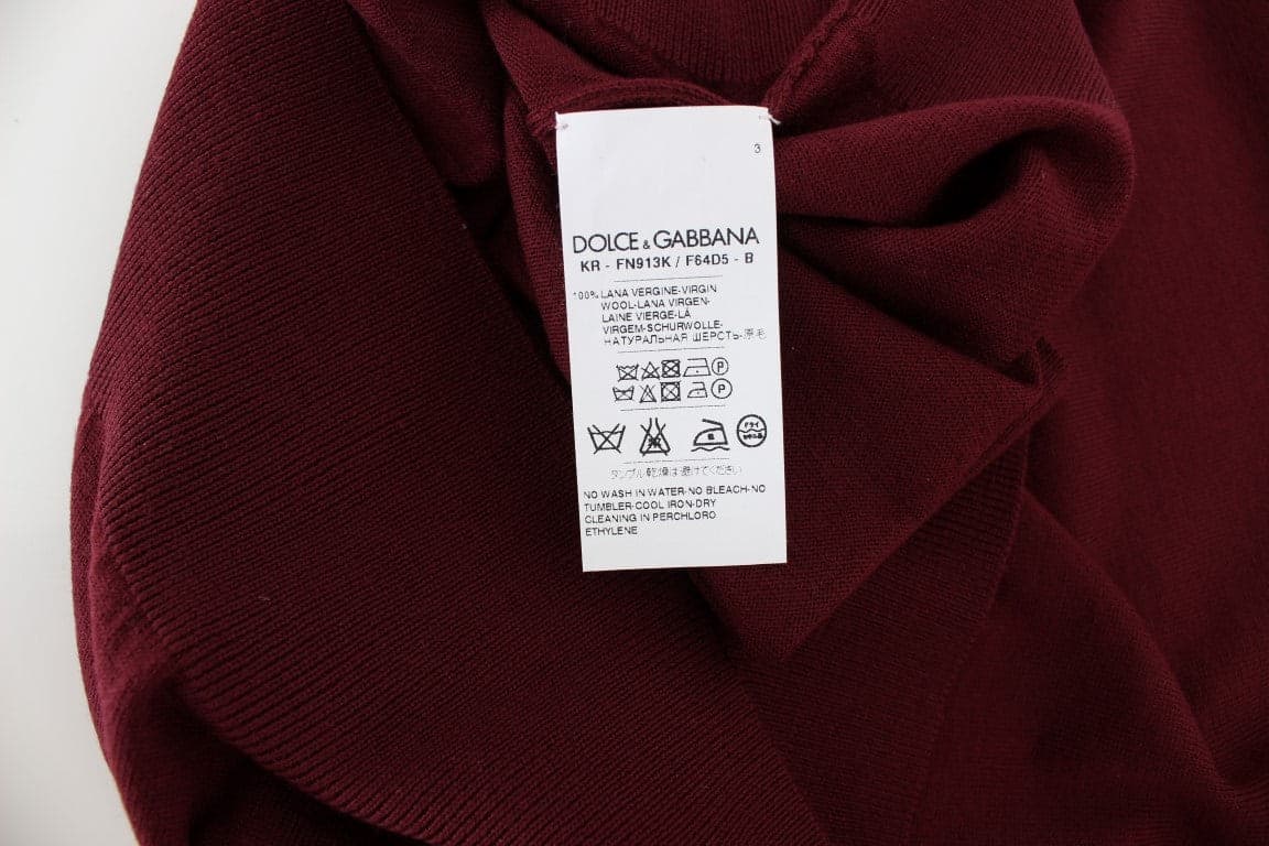 Red Sleeveless Crewneck Vest Pullover - 7