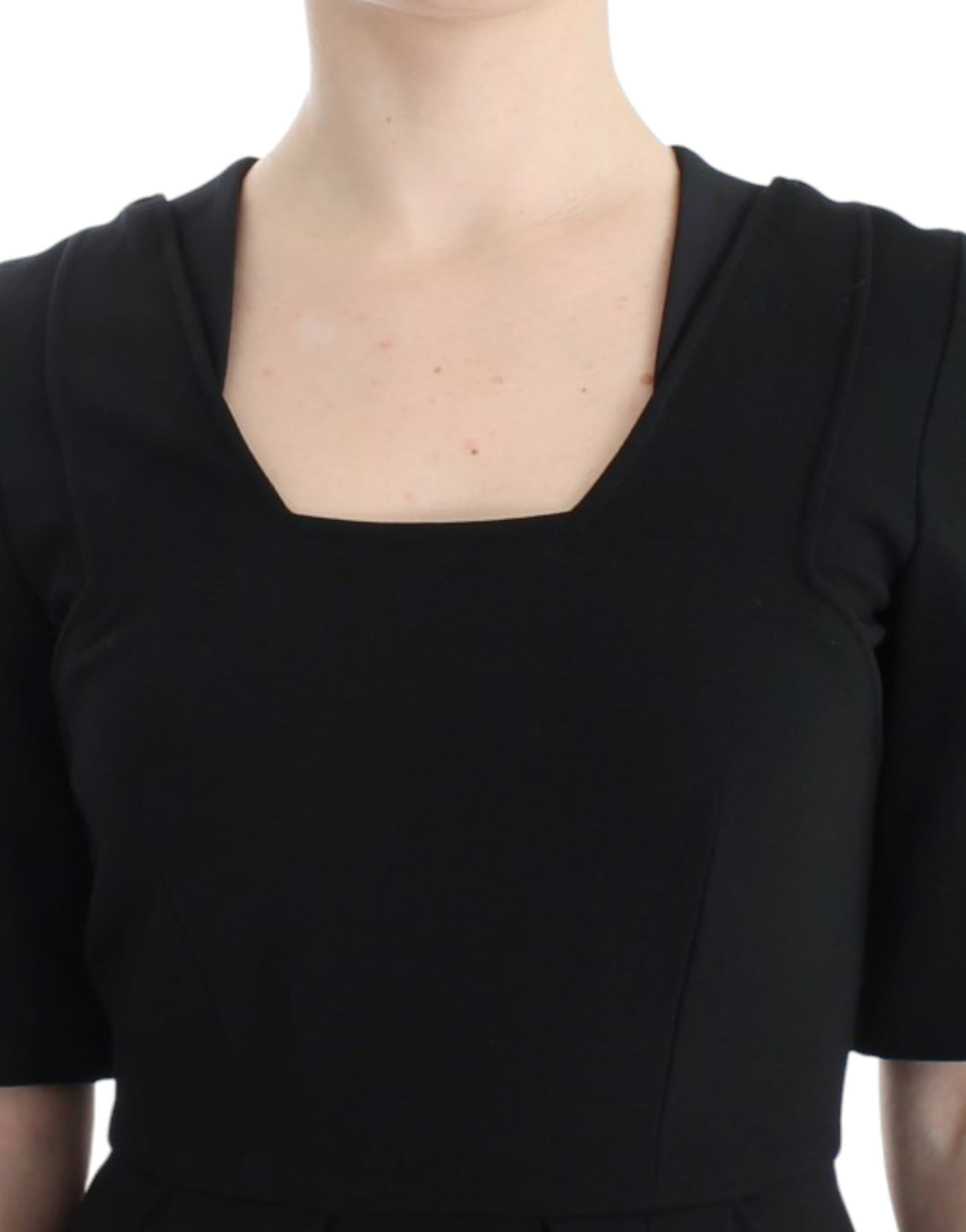 Black short sleeve venus dress - 4