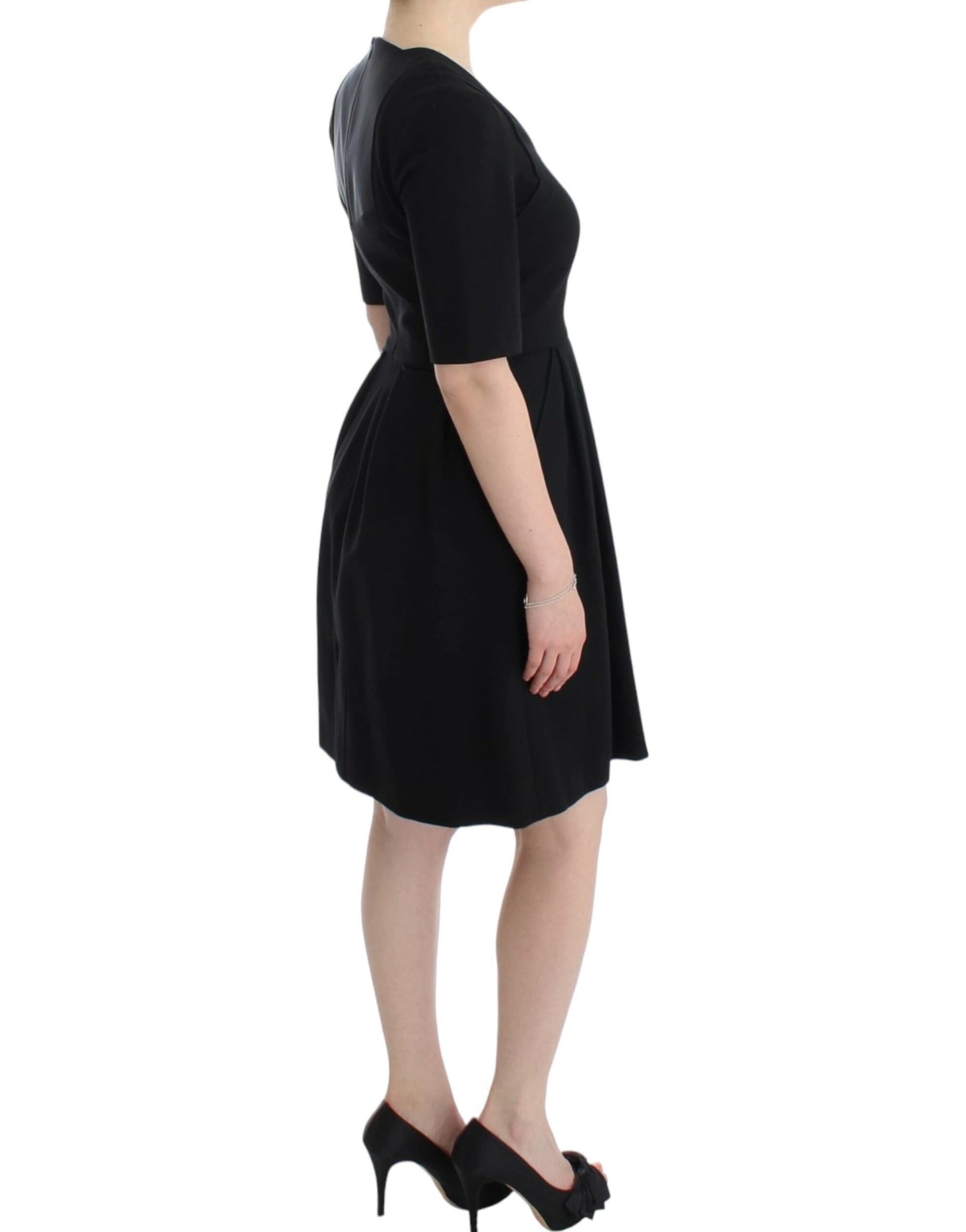 Black short sleeve venus dress - 5