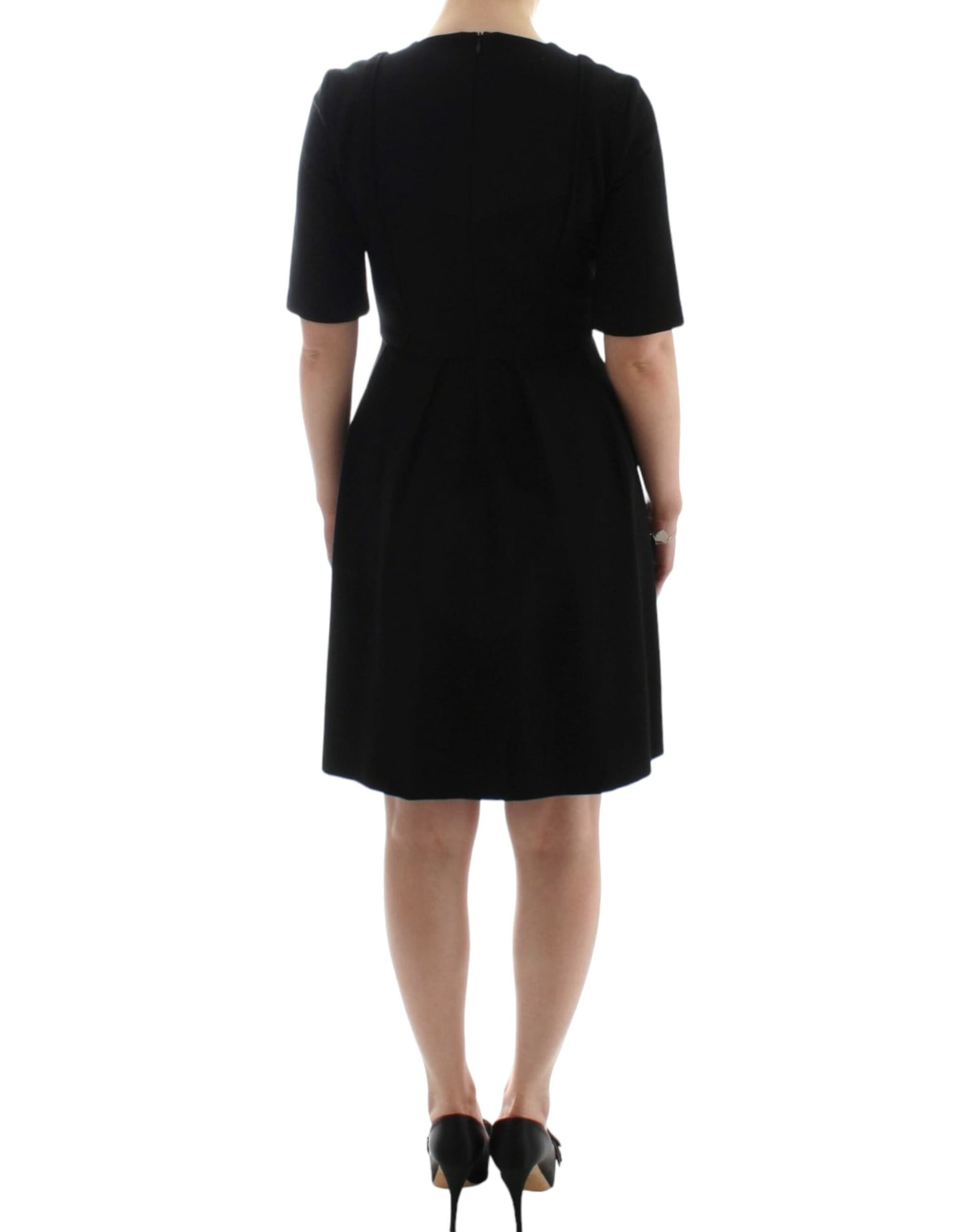 Black short sleeve venus dress - 6