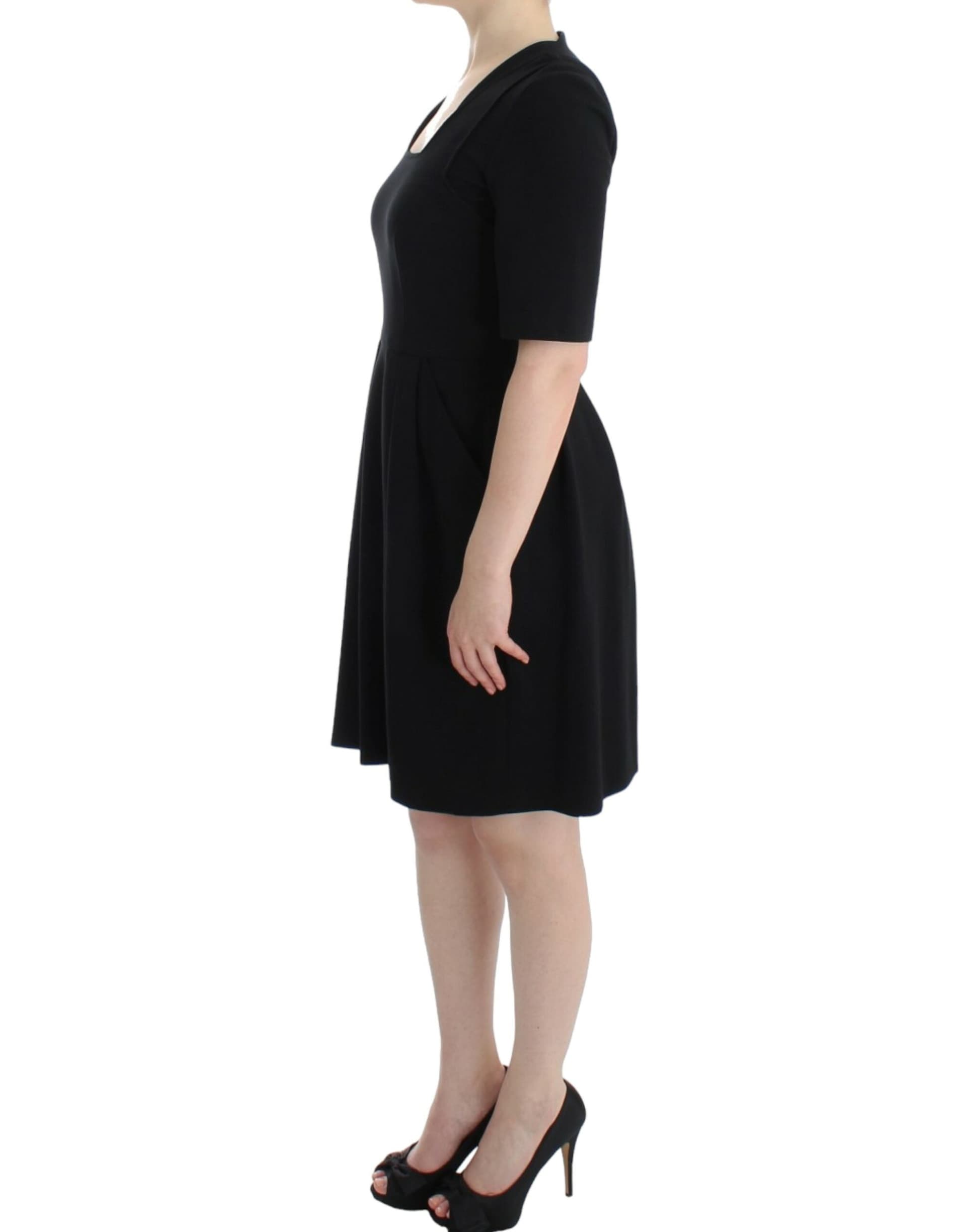 Black short sleeve venus dress - 7