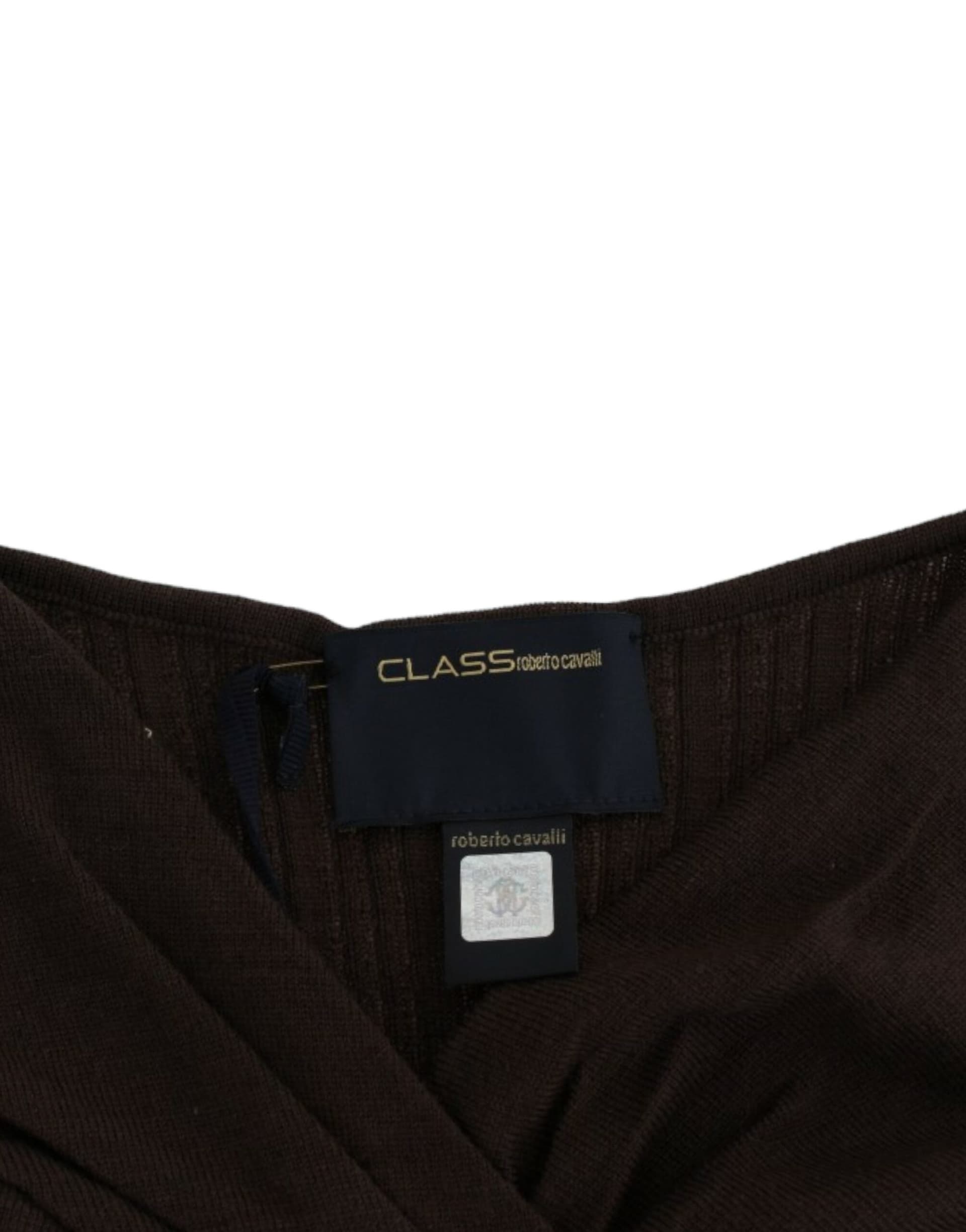 Brown knitted wool sweater - 6