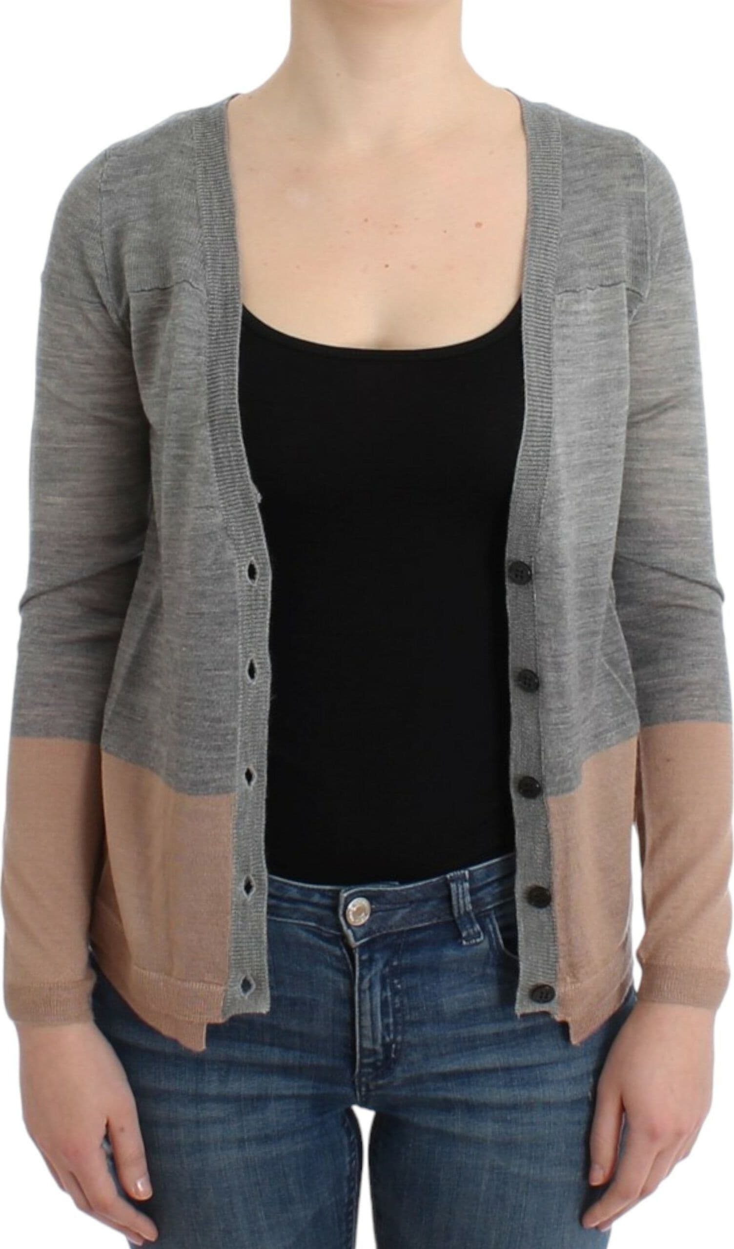 Gray lightweight cardigan - 3