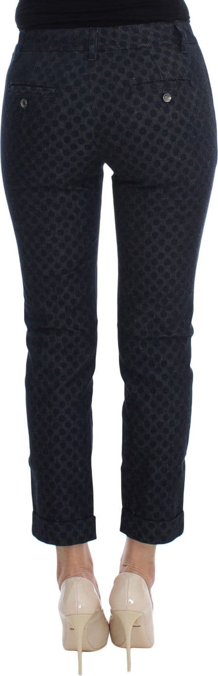 Polka Dotted Slim Capris Jeans - 3