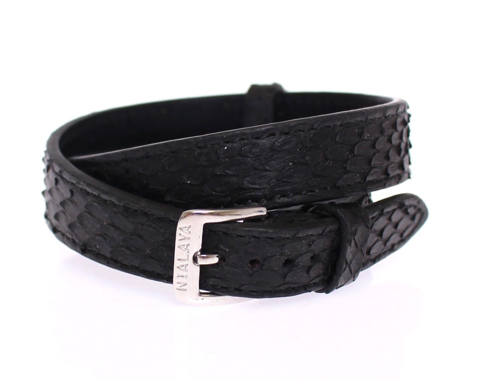 Snakeskin CZ LOVE 925 Silver Bracelet - 2