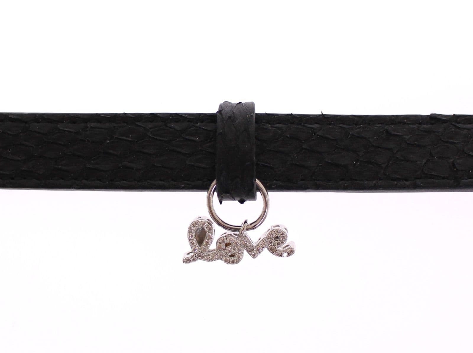 Snakeskin CZ LOVE 925 Silver Bracelet - 3