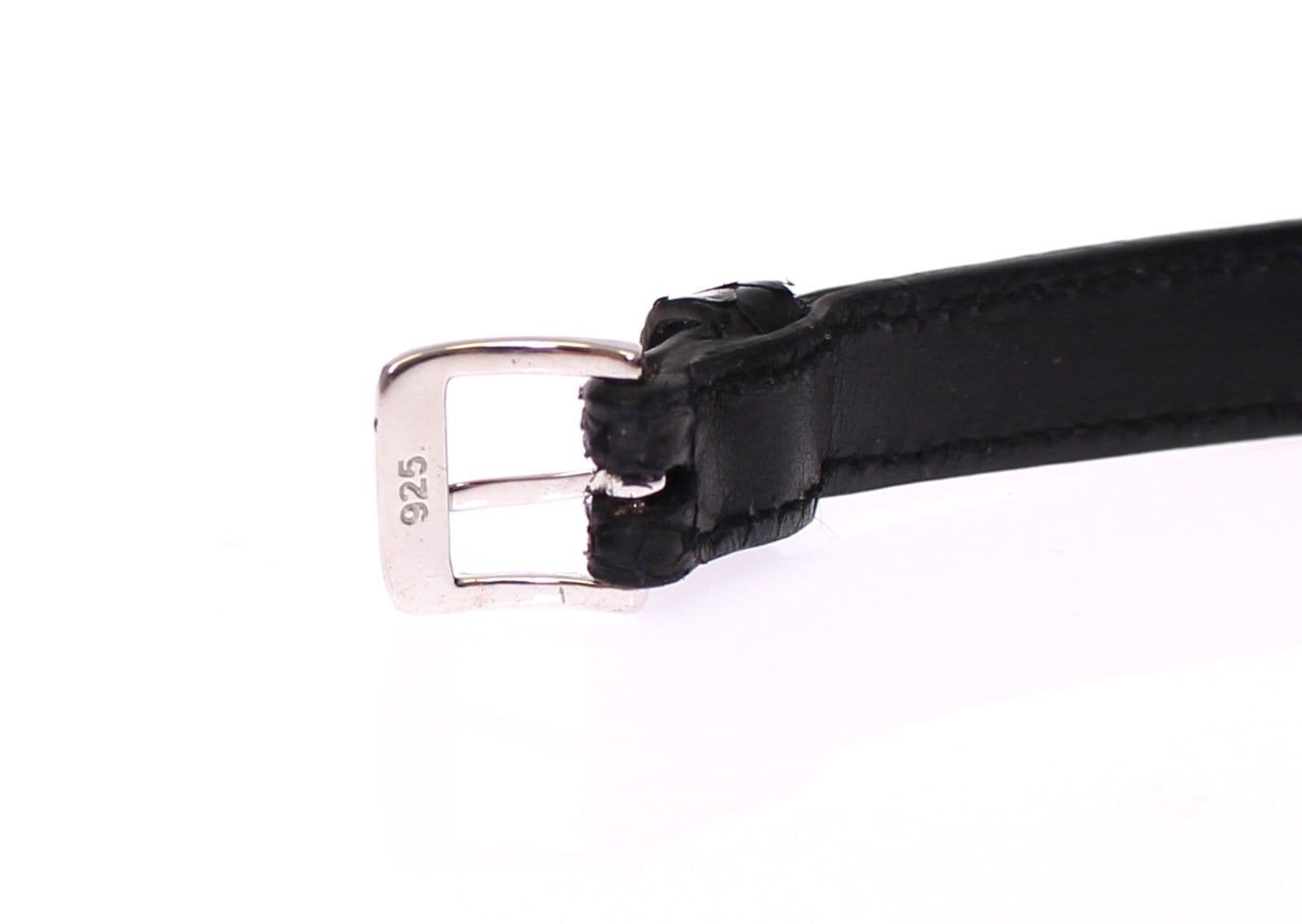 Snakeskin CZ LOVE 925 Silver Bracelet - 4