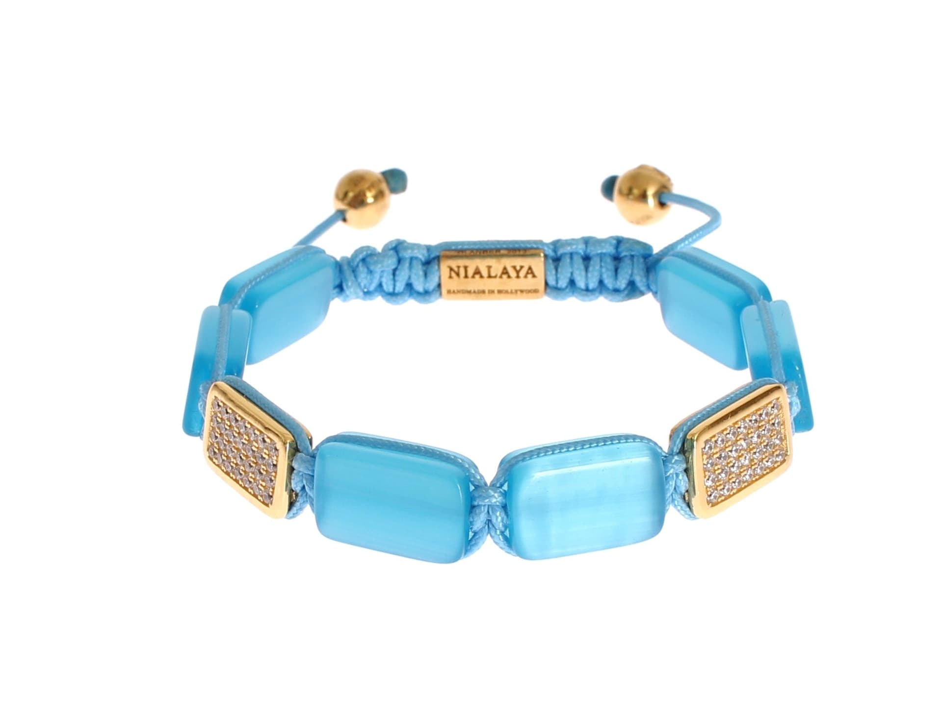 CZ Opal 18K Gold 925 Bracelet - 6