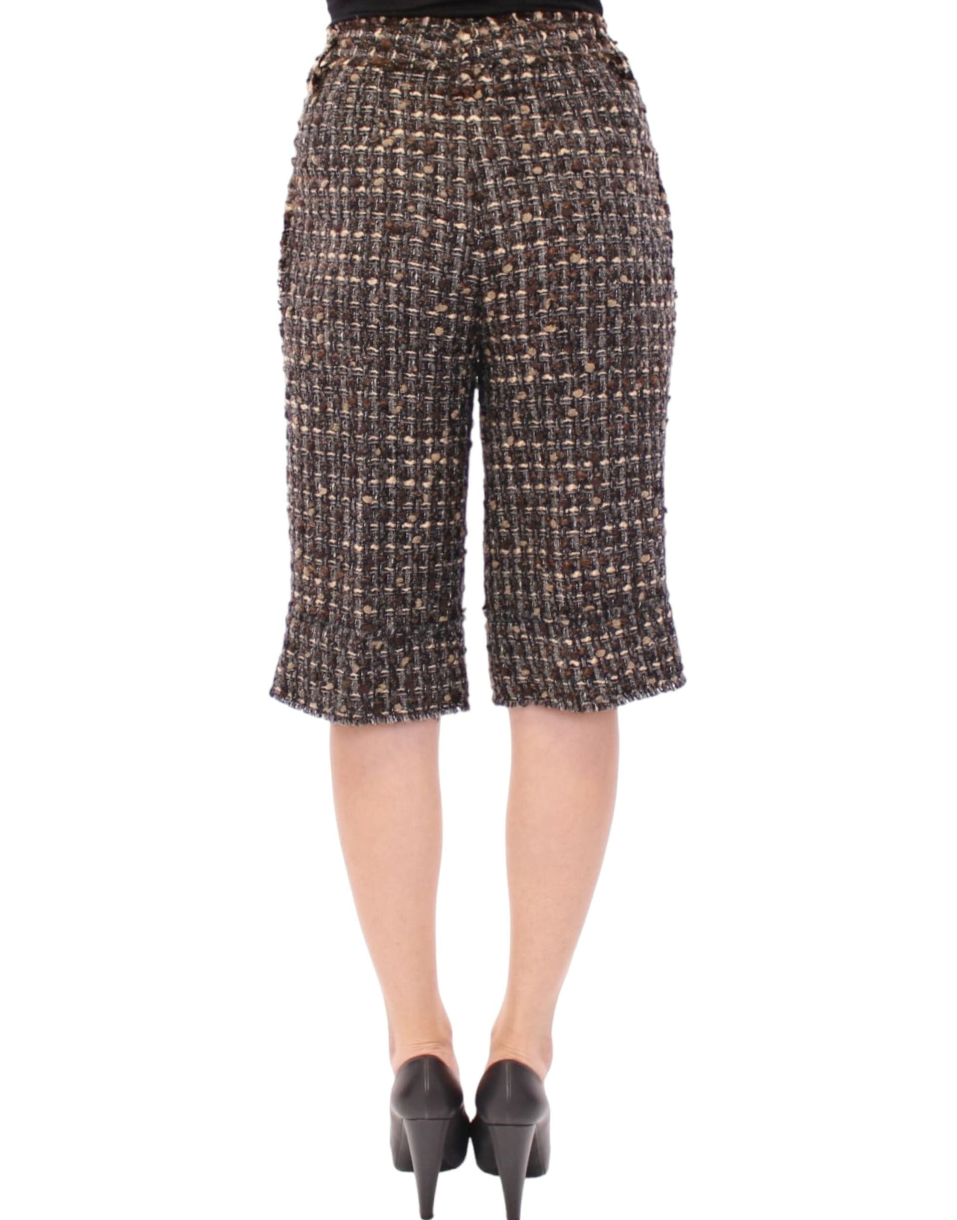 Multicolor wool shorts pants - 3