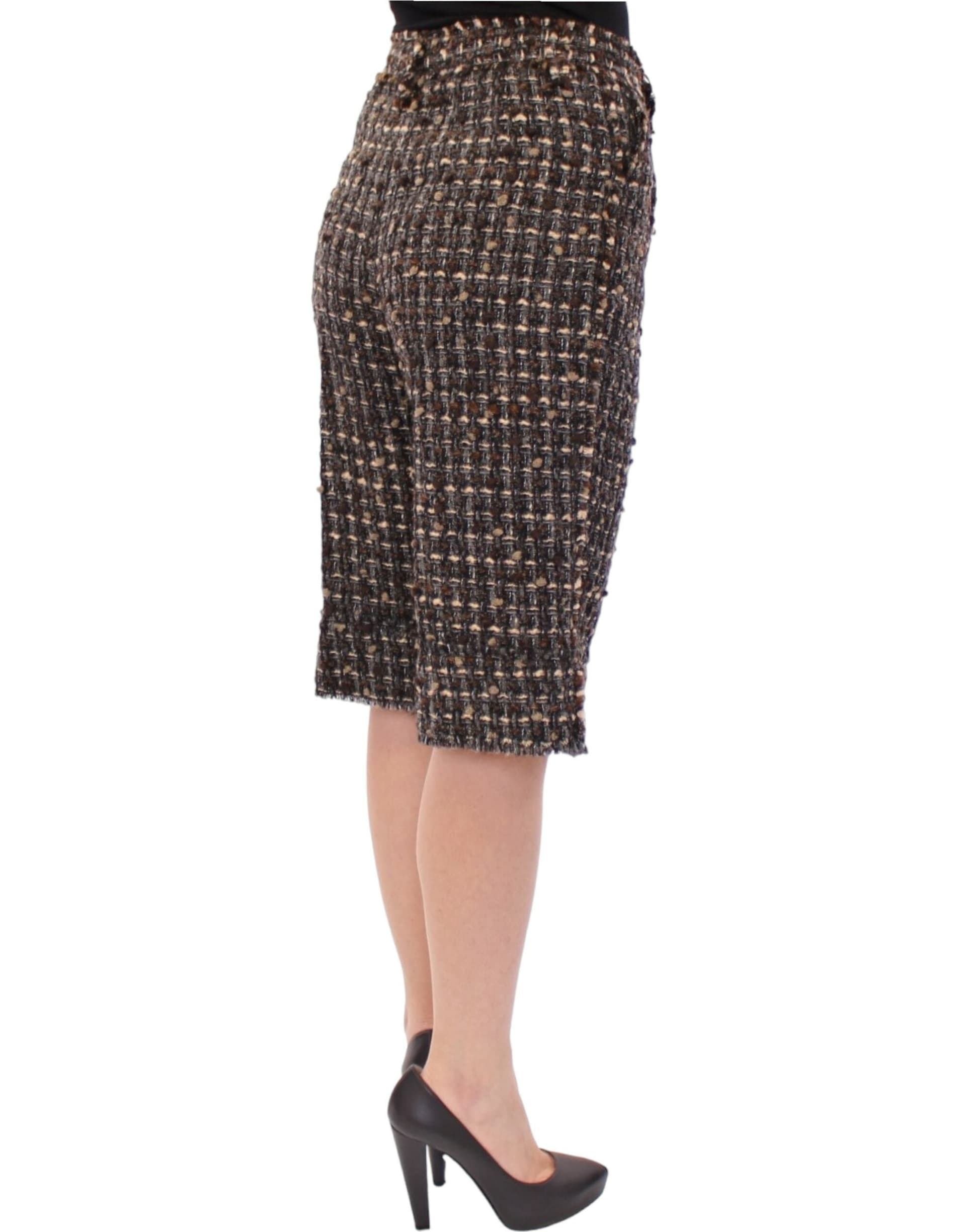 Multicolor wool shorts pants - 4