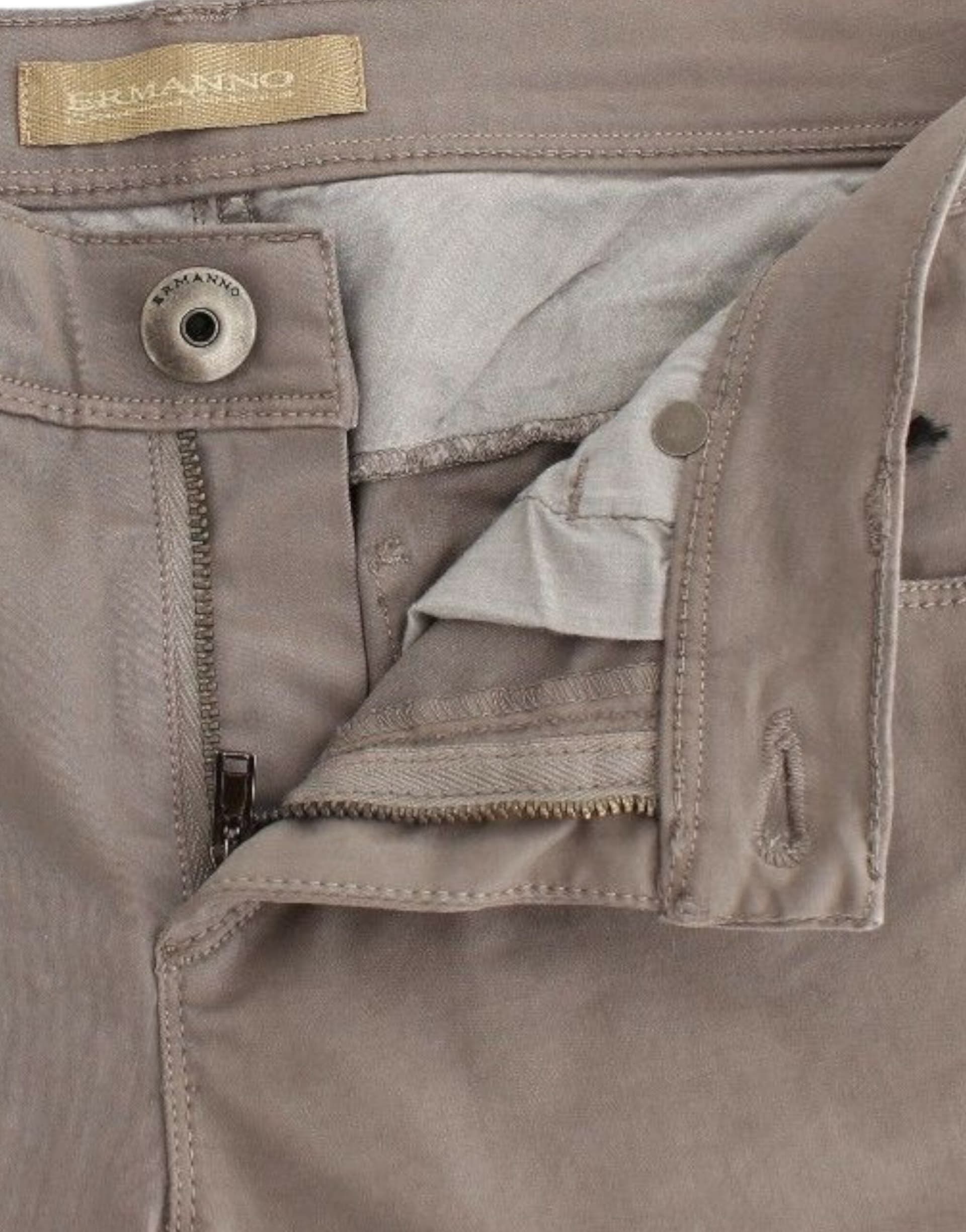Taupe Beige Slim Jeans Denim Pants Skinny - 5