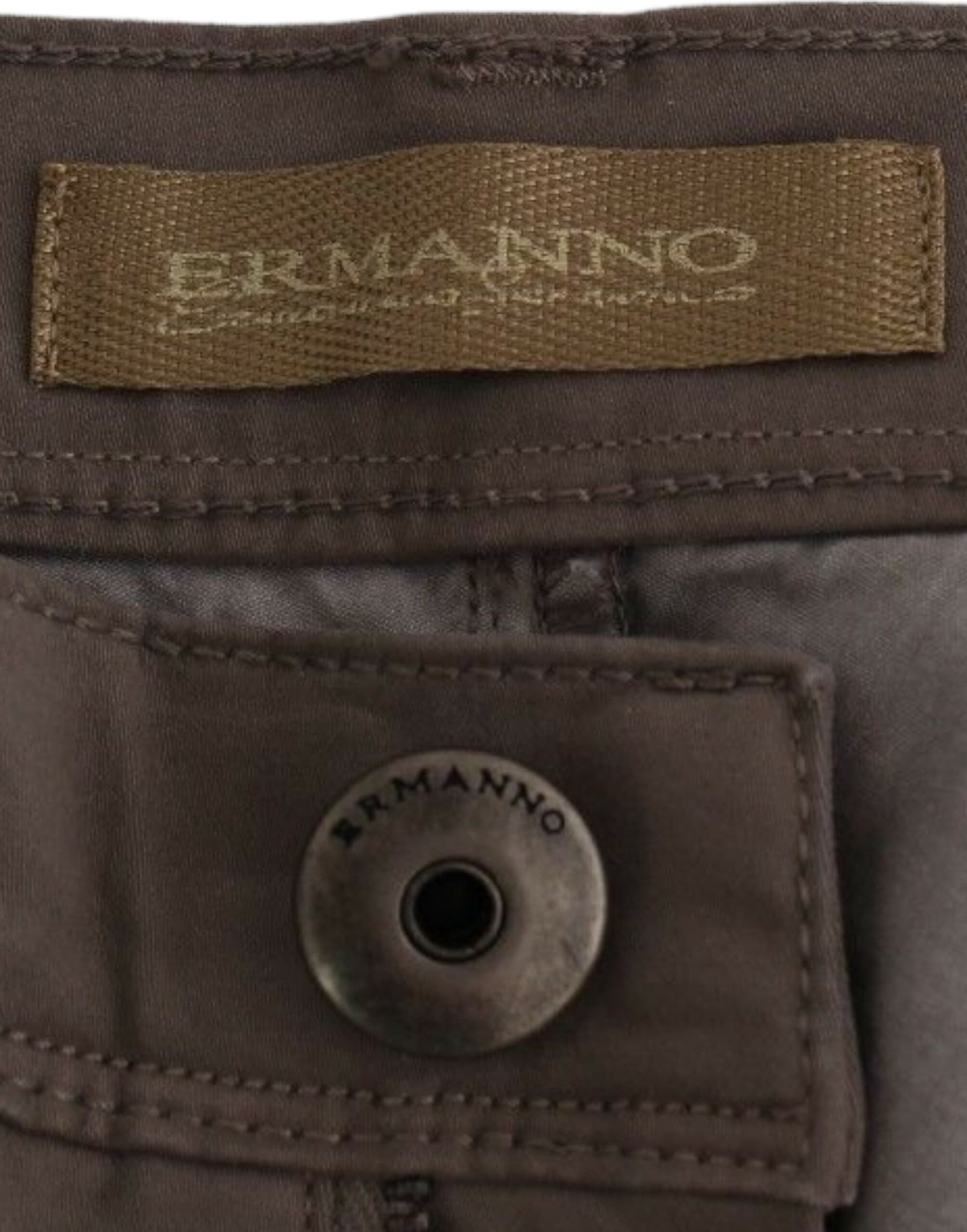Taupe Beige Slim Jeans Denim Pants Skinny - 6