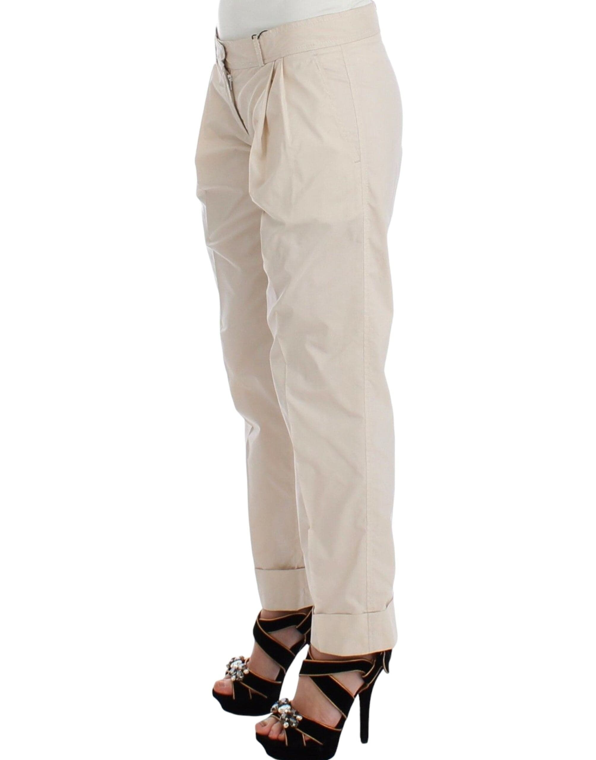 Beige Chinos Casual Dress Pants Khakis - 2