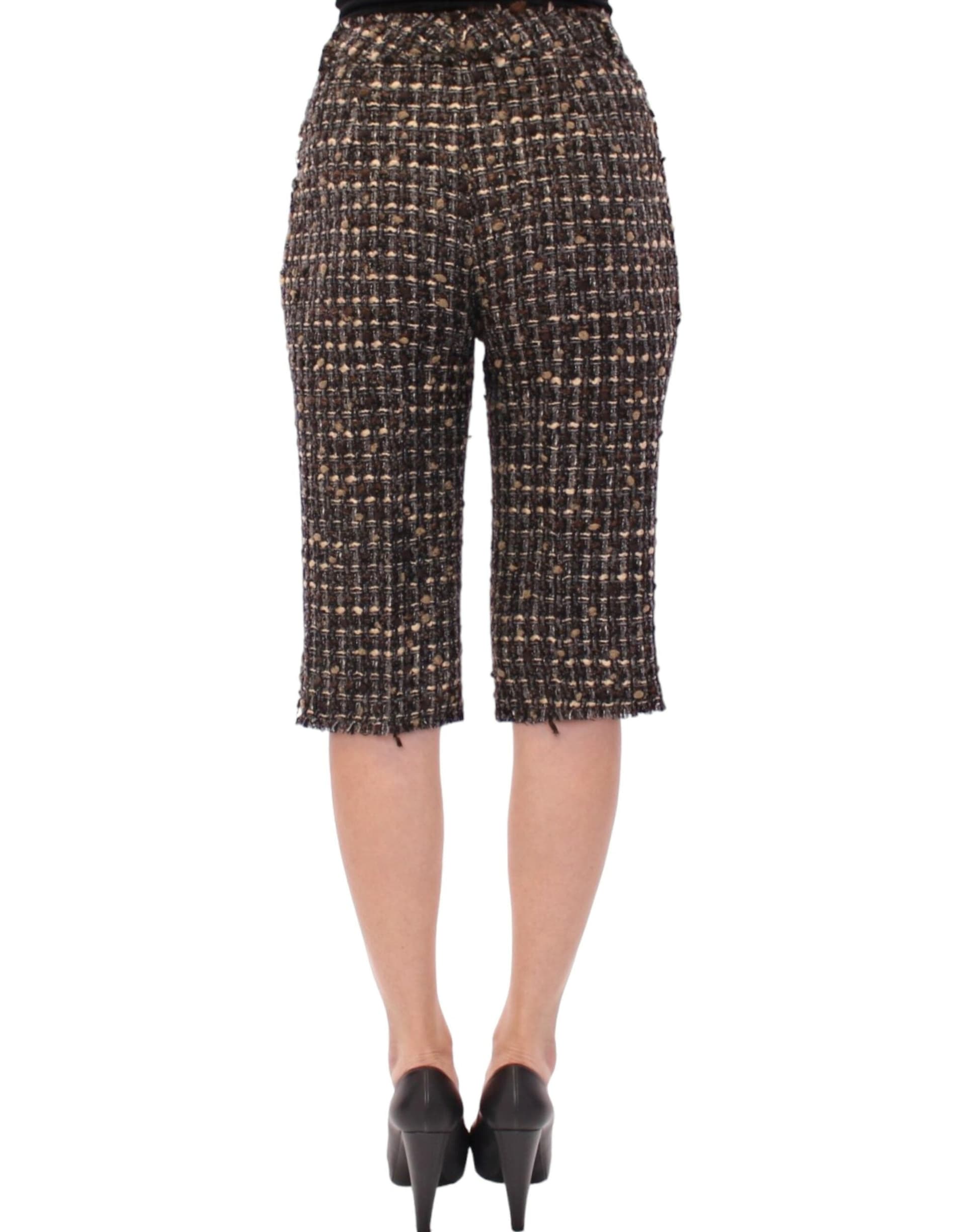 Multicolor Wool Shorts Pants - 3
