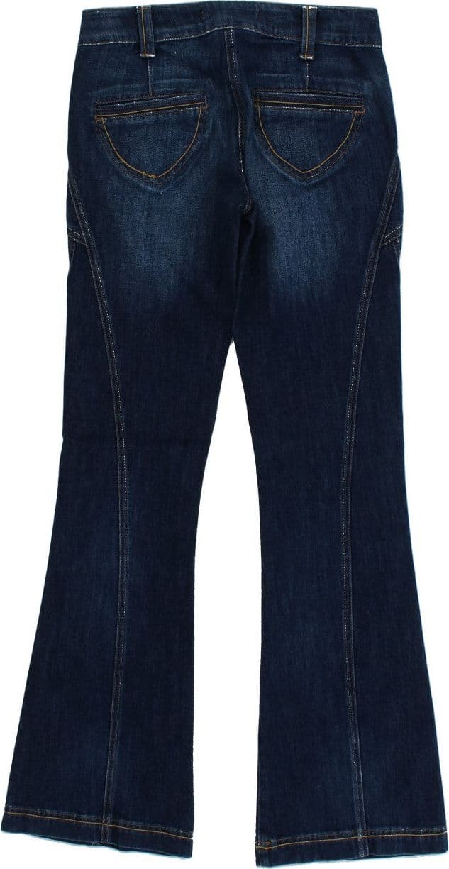 Blue Cotton Stretch Low Waist Jeans - 2