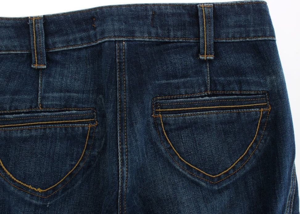 Blue Cotton Stretch Low Waist Jeans - 6