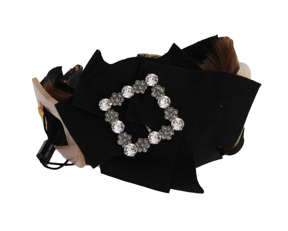 Clear Crystal Brown Hair Headband - 4