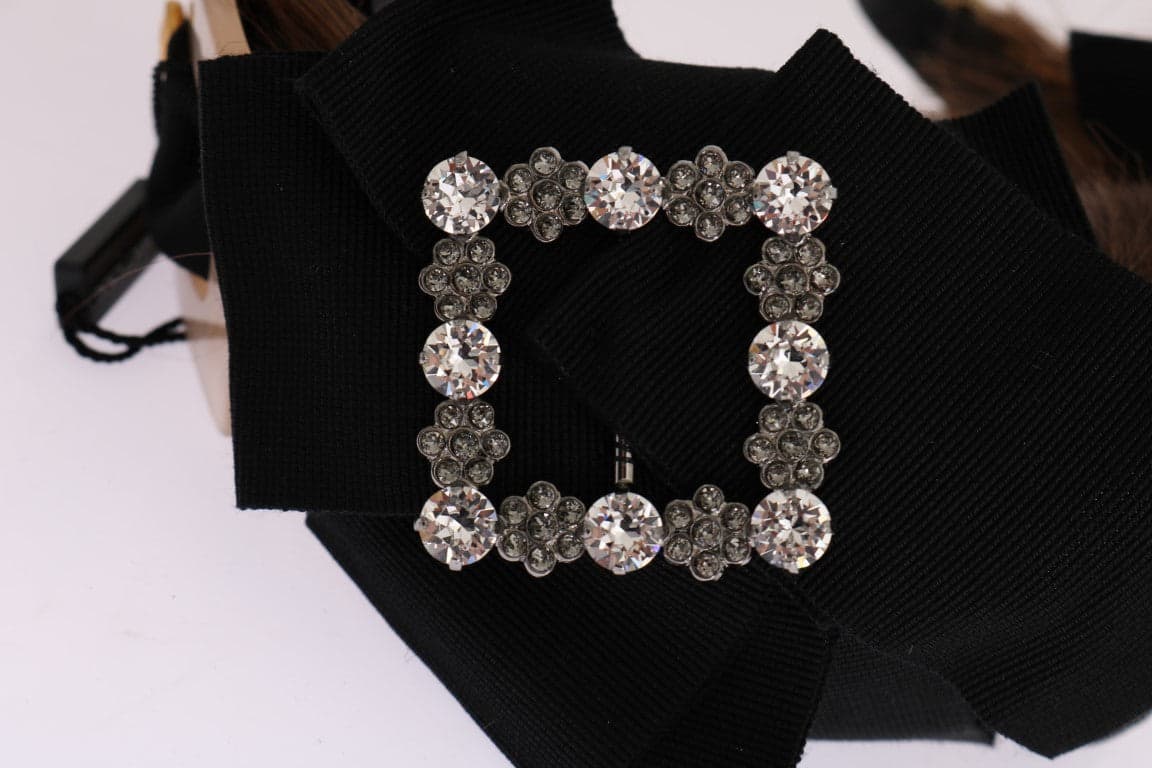Clear Crystal Brown Hair Headband - 5