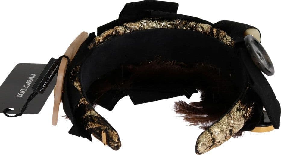 Clear Crystal Brown Hair Headband - 8