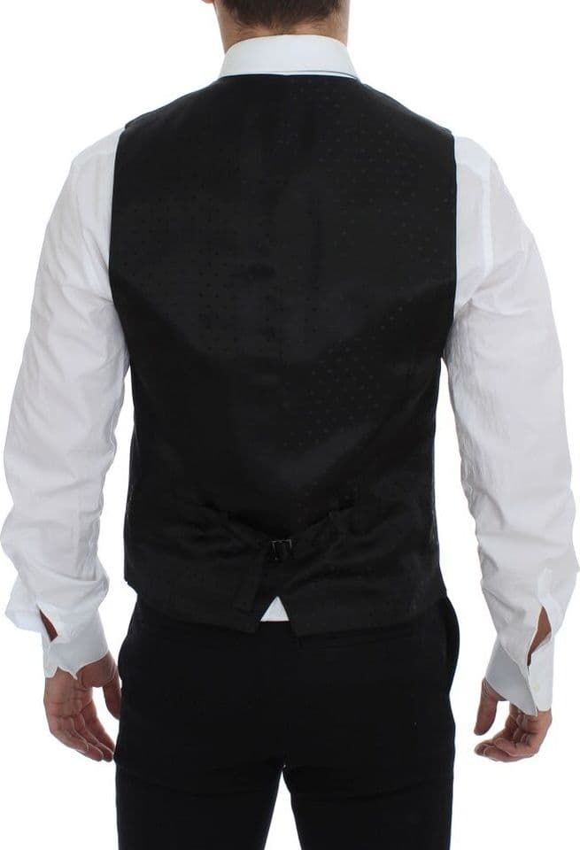 Gray Wool Formal Dress Vest Gilet Weste - 6