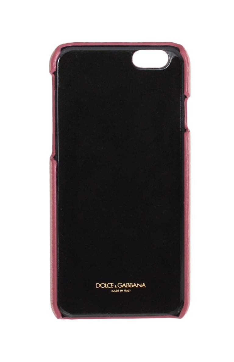 Pink Leather Heart Crystal Phone Case - 3