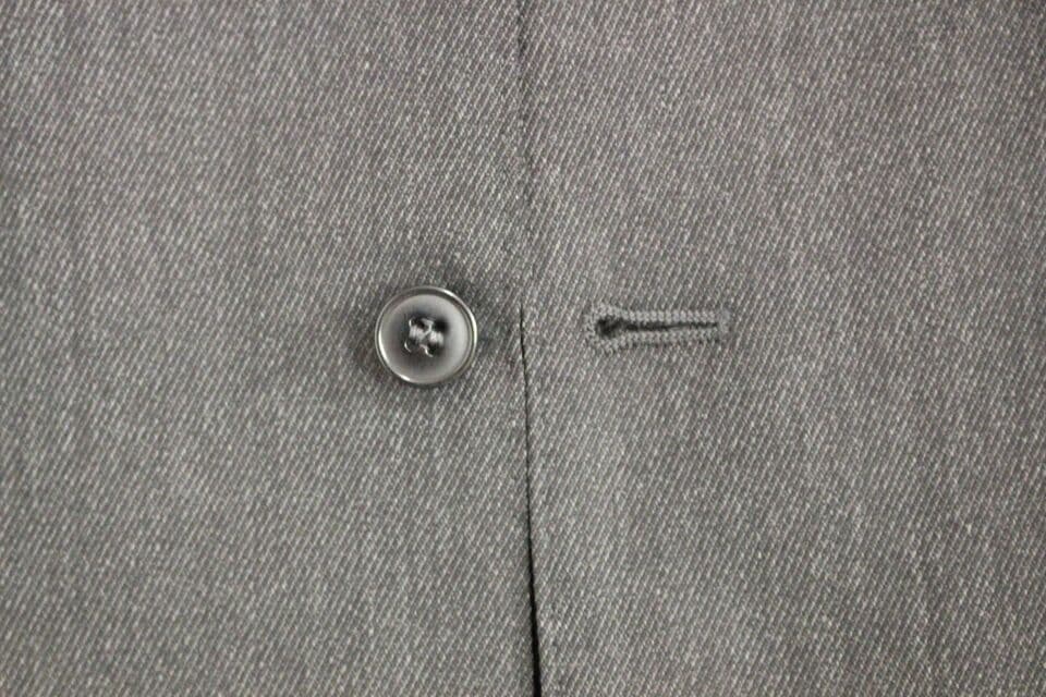 Gray Wool Formal Dress Vest Gilet Weste - 8