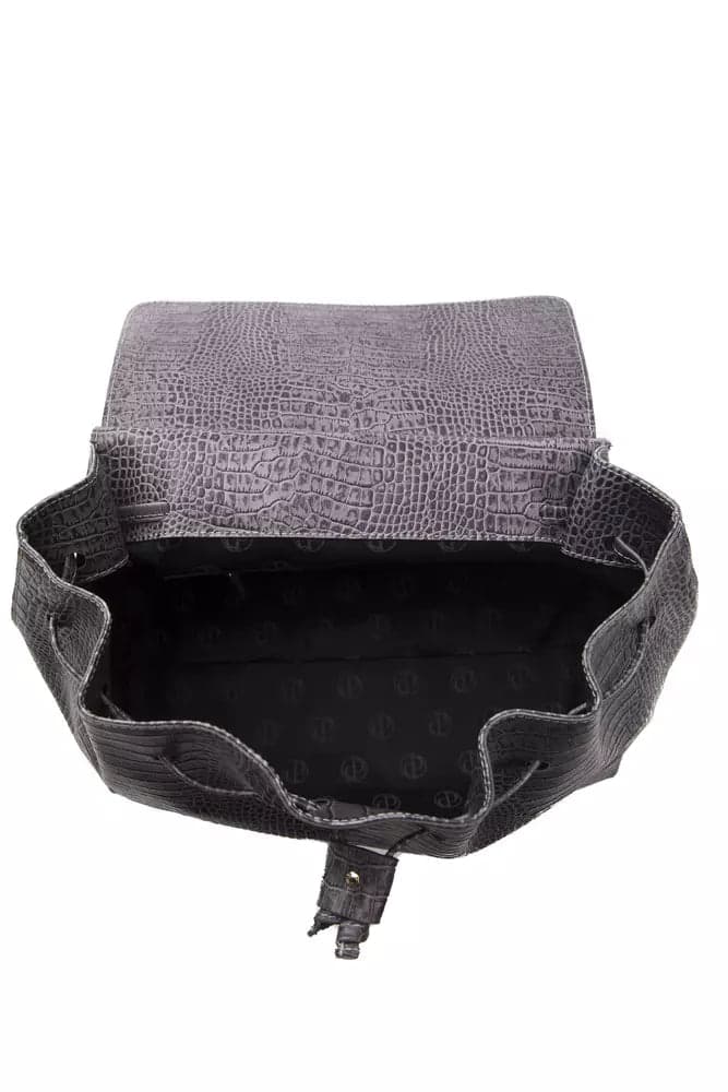 Gray Leather Women Shoulder Bag - 5