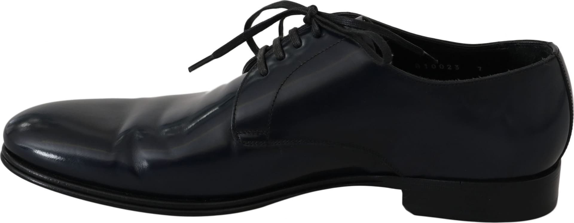 Blue Leather Dress Derby Formal Mens Shoes - 7
