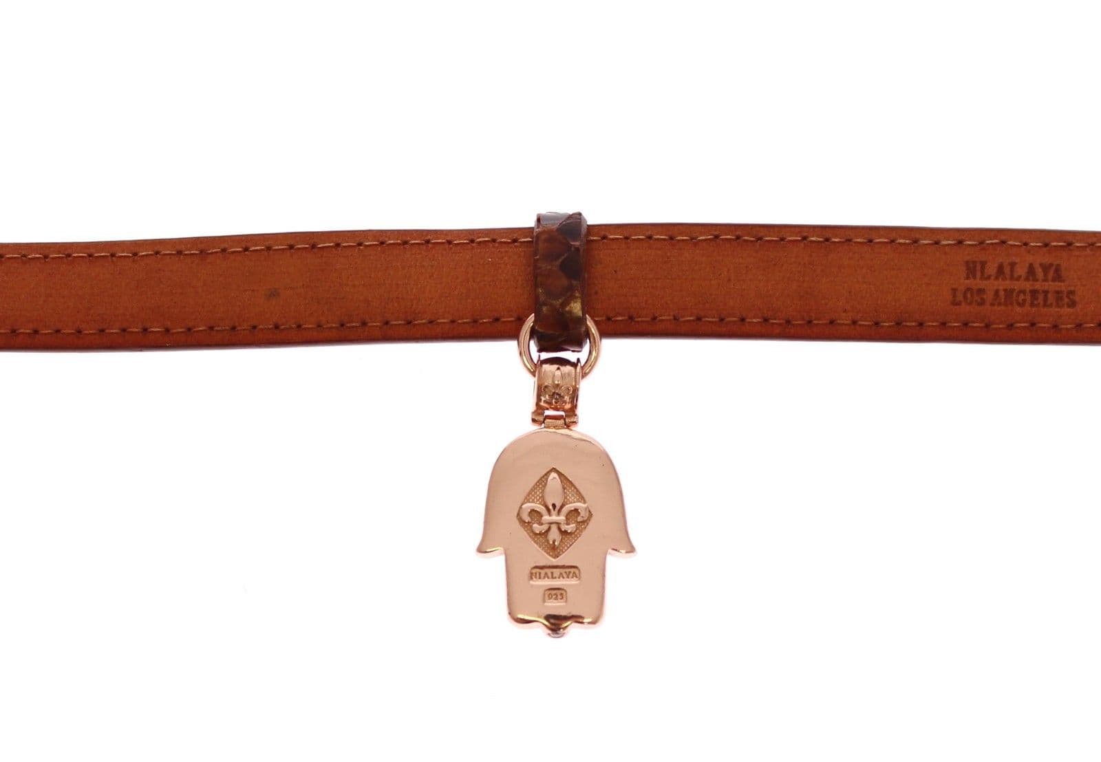 CZ Hamsa Eye 18K Gold 925 Silver Bracelet - 4