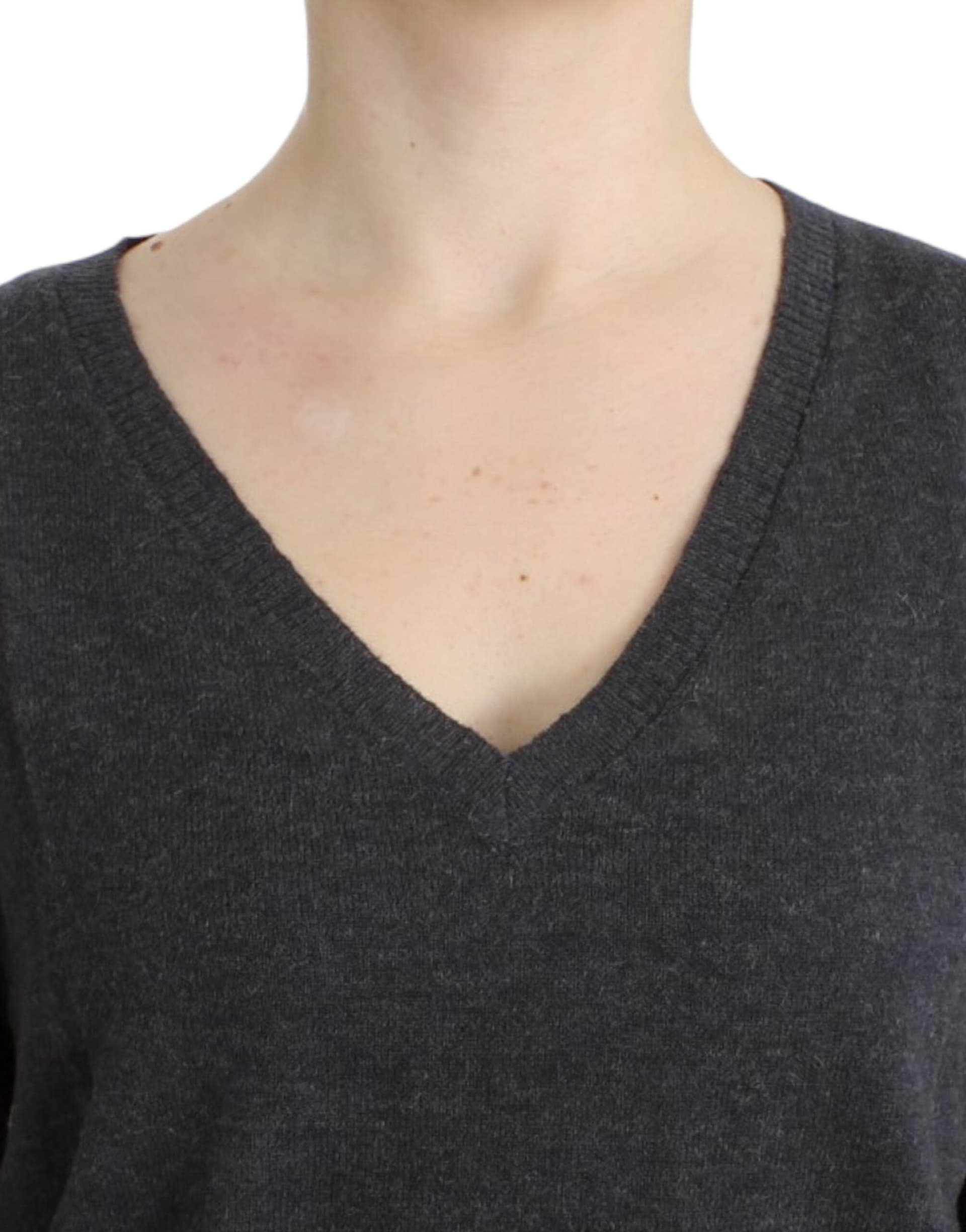 Gray short sleeved sweater - 3