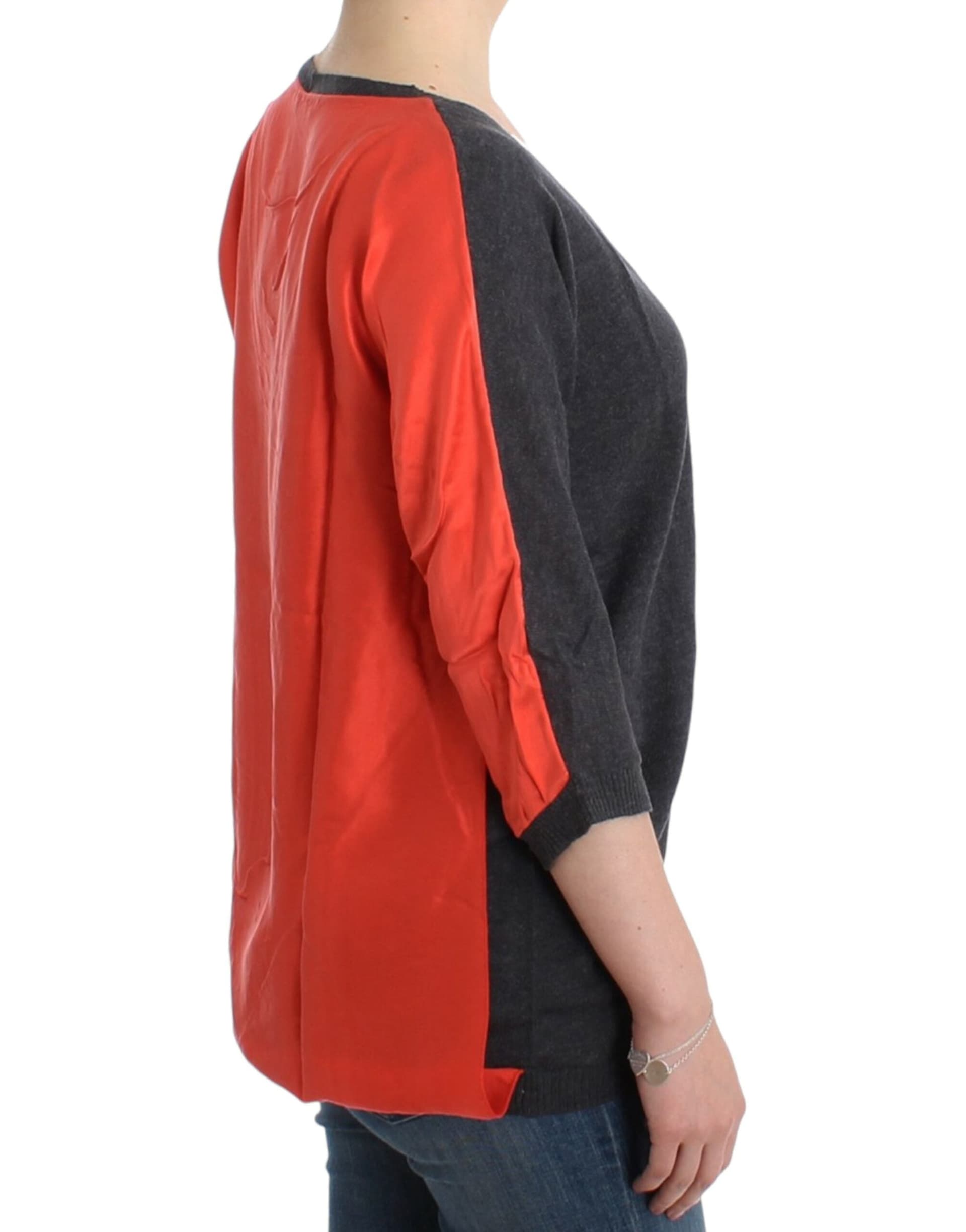 Gray short sleeved sweater - 4
