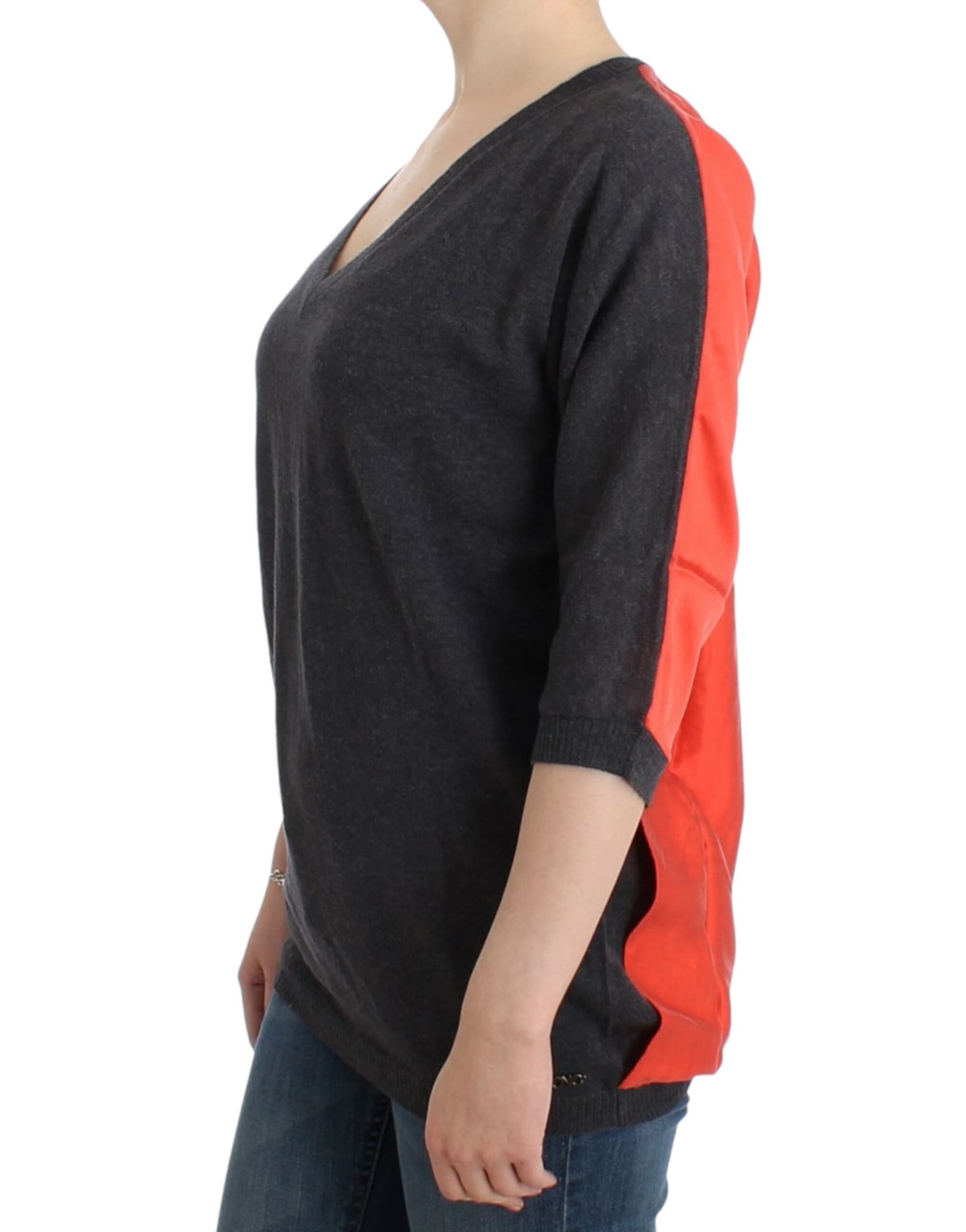 Gray short sleeved sweater - 6