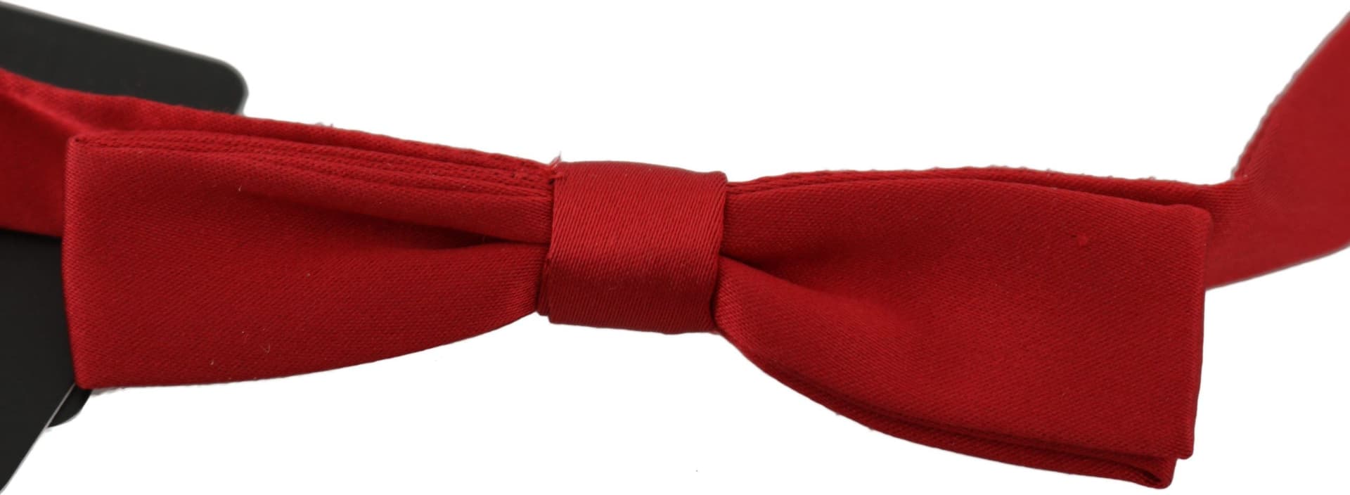 Red 100% Silk Slim Adjustable Neck Papillon Bow Tie - 2