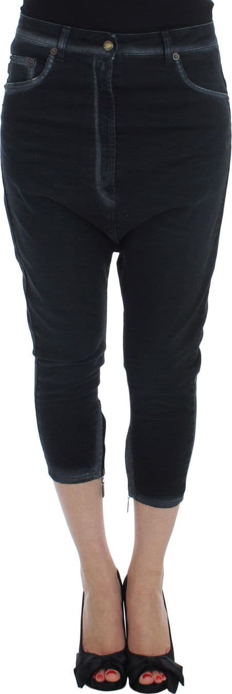 Blue Cotton Stretch Baggy Relax Jeans