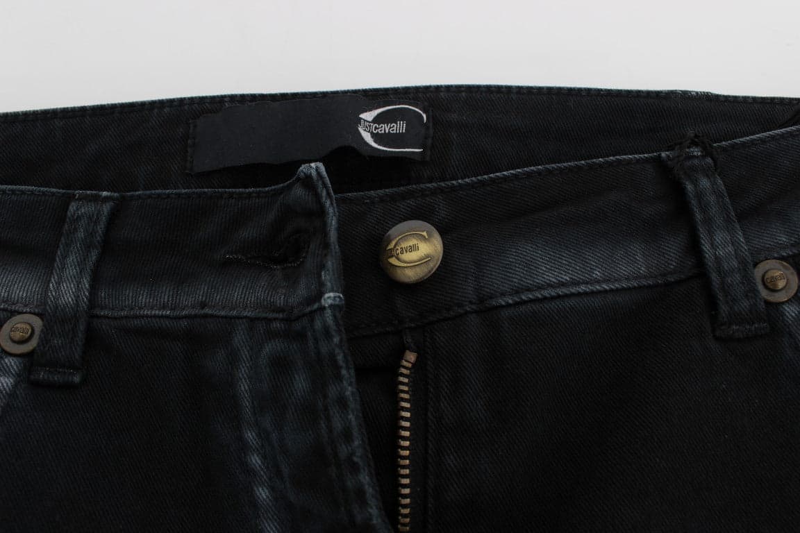 Blue Cotton Stretch Baggy Relax Jeans - 6