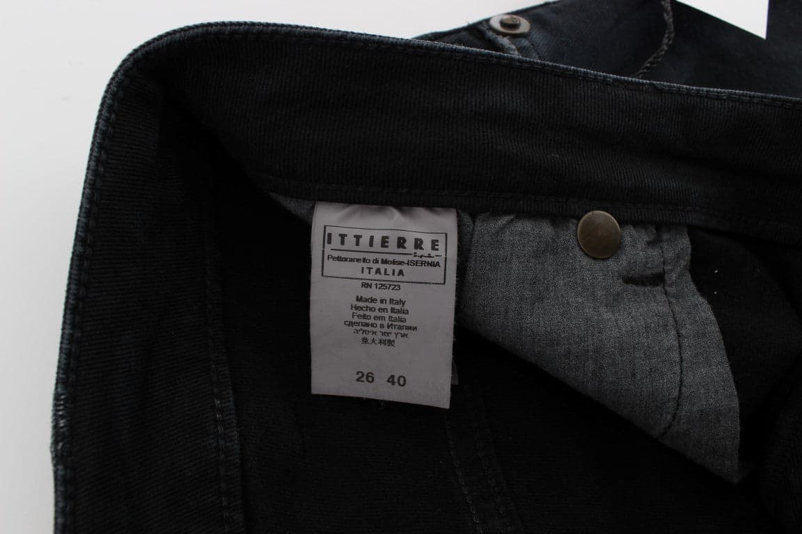 Blue Cotton Stretch Baggy Relax Jeans - 7