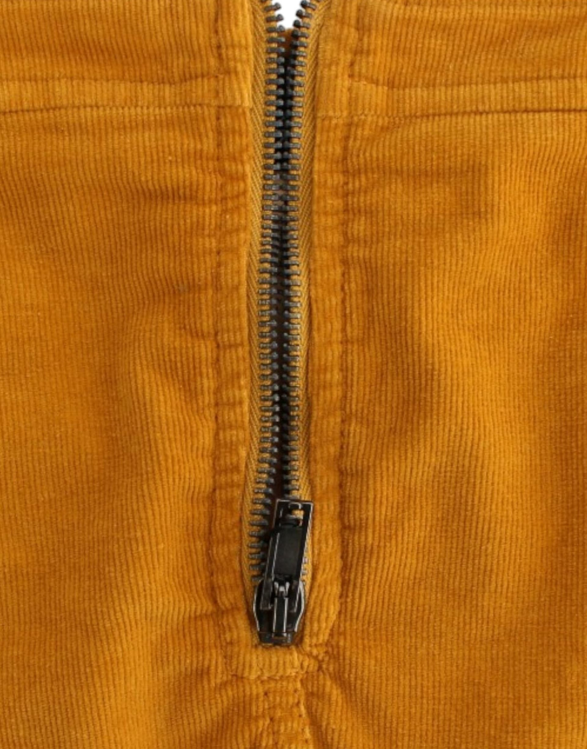 Yellow corduroy mini skirt - 2