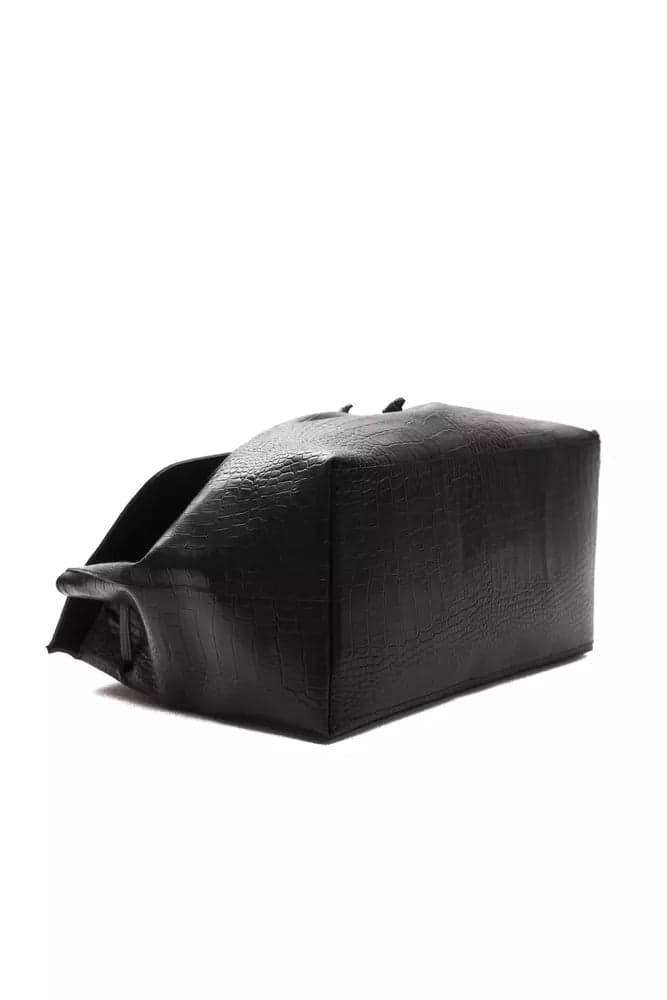 Black Leather Women Shoulder Bag - 4