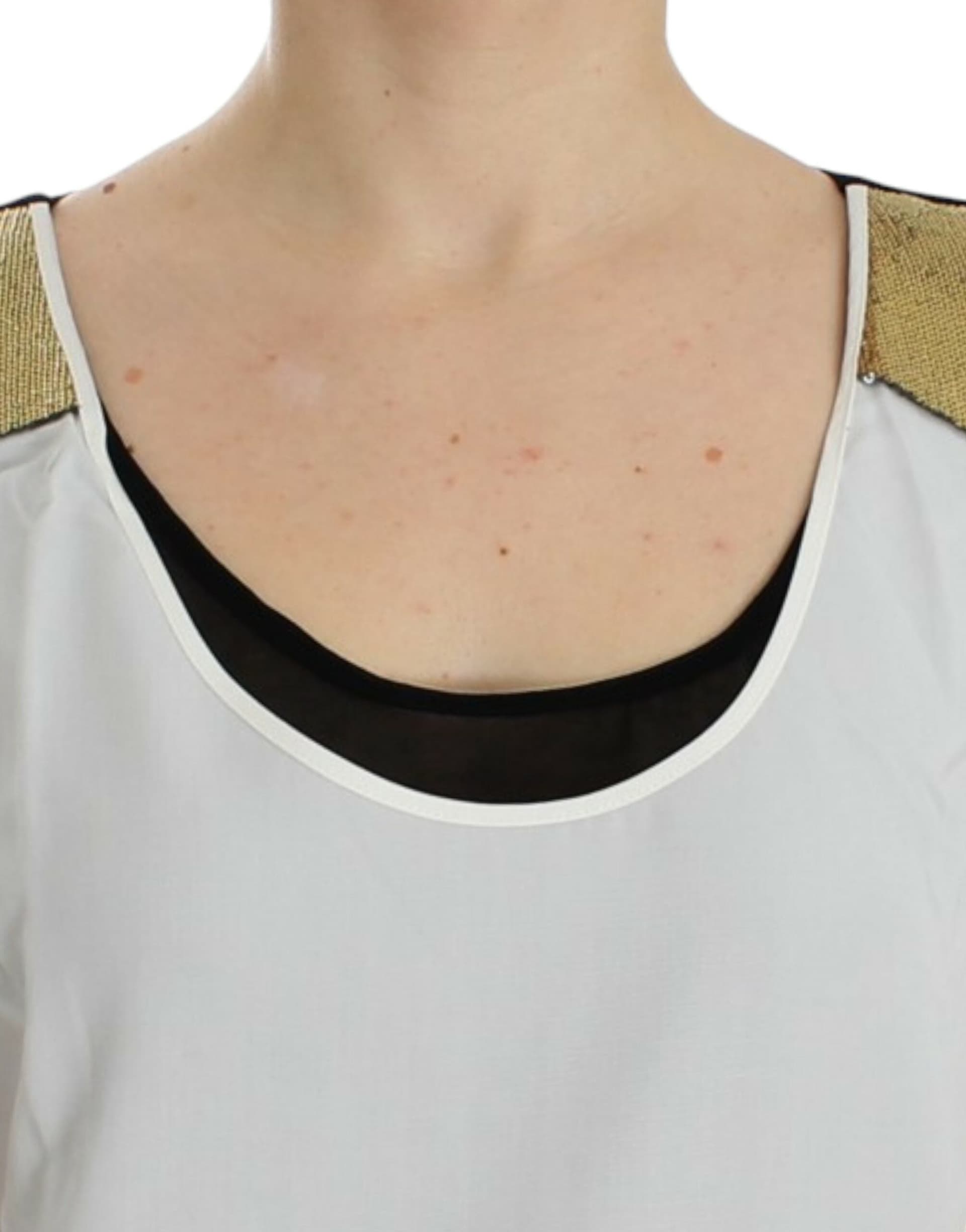 White sleeveless top - 4