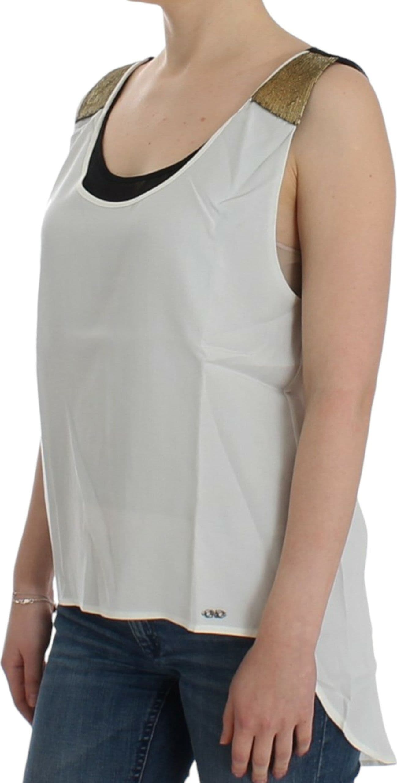 White sleeveless top - 7