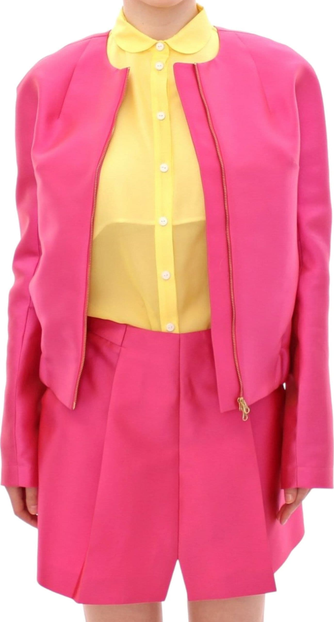 Pink silk blend jacket - 6