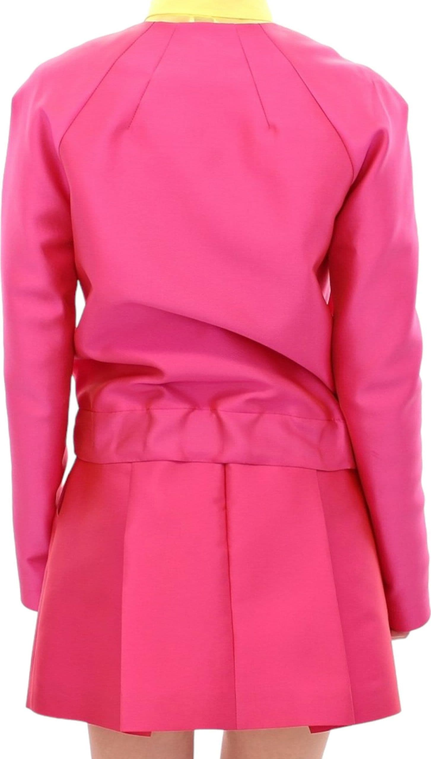 Pink silk blend jacket - 8