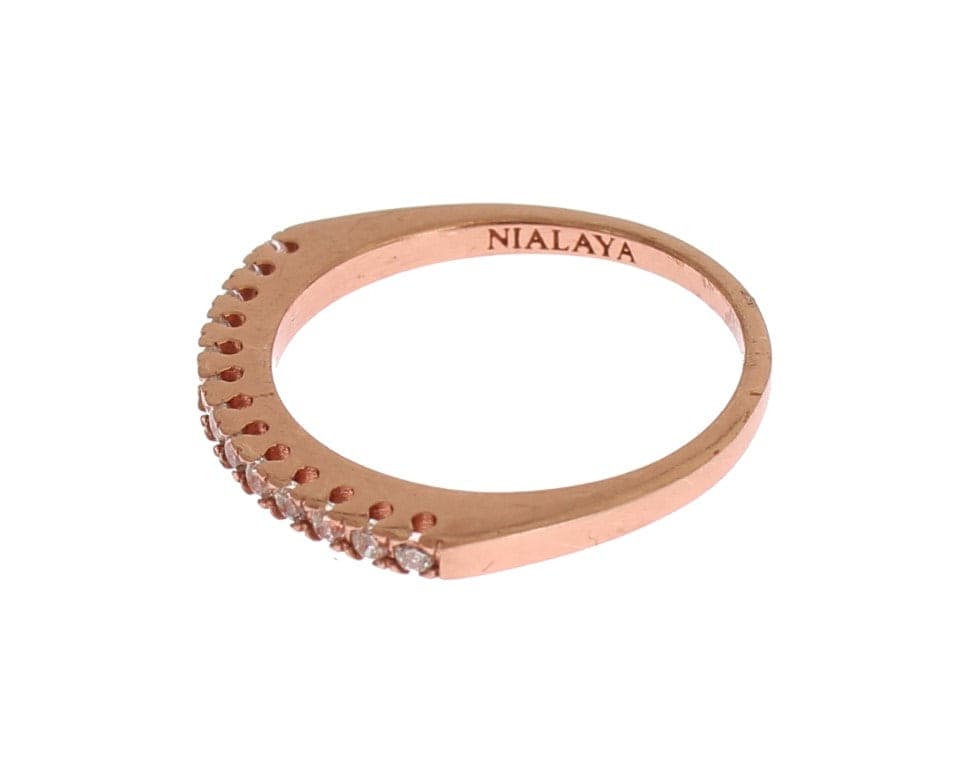 Red Gold 925 Silver Ring - 3